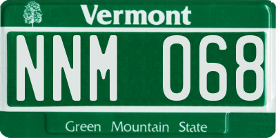 VT license plate NNM068