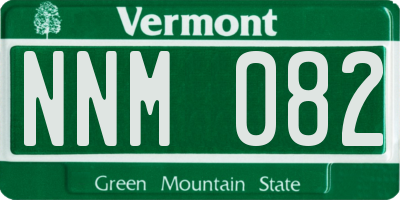 VT license plate NNM082