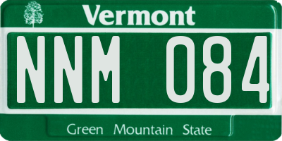 VT license plate NNM084