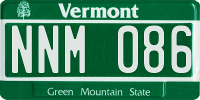 VT license plate NNM086
