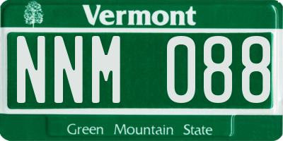 VT license plate NNM088