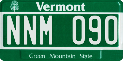 VT license plate NNM090