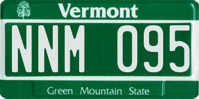 VT license plate NNM095