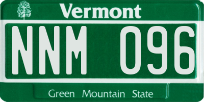 VT license plate NNM096