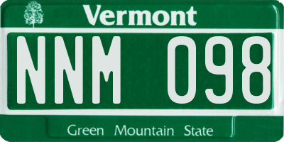 VT license plate NNM098