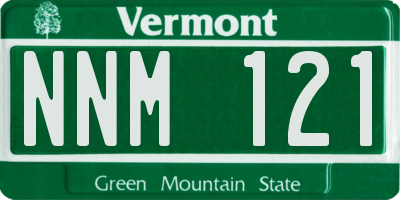 VT license plate NNM121