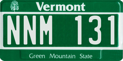 VT license plate NNM131