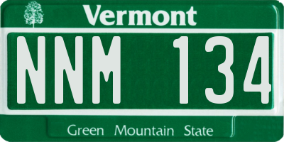 VT license plate NNM134