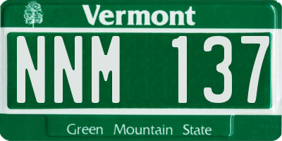 VT license plate NNM137