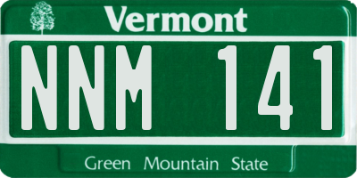VT license plate NNM141