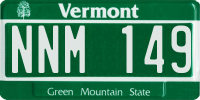 VT license plate NNM149