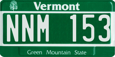 VT license plate NNM153