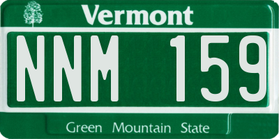 VT license plate NNM159