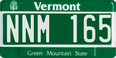 VT license plate NNM165