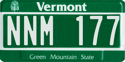 VT license plate NNM177