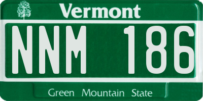 VT license plate NNM186