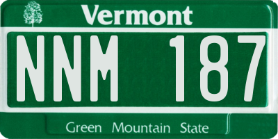 VT license plate NNM187