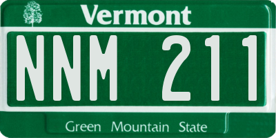VT license plate NNM211