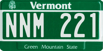 VT license plate NNM221