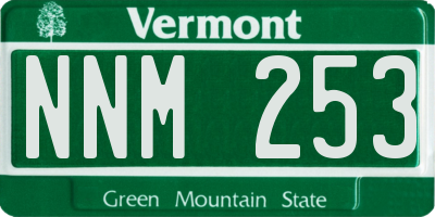 VT license plate NNM253