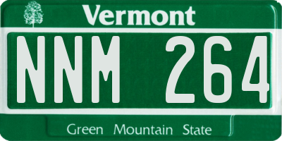 VT license plate NNM264