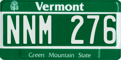 VT license plate NNM276