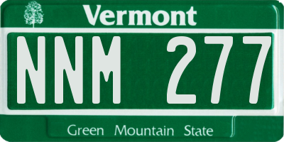 VT license plate NNM277