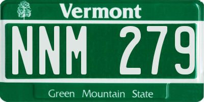 VT license plate NNM279