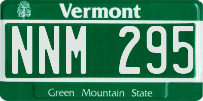VT license plate NNM295