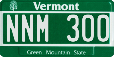 VT license plate NNM300