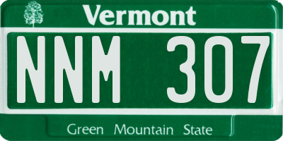 VT license plate NNM307