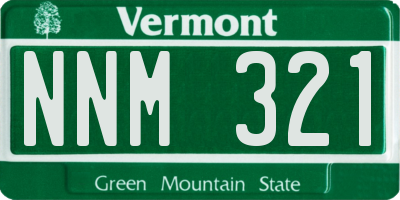 VT license plate NNM321