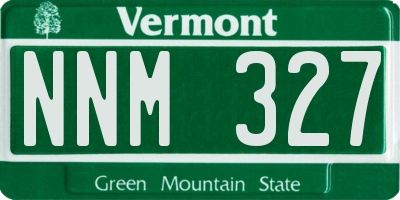 VT license plate NNM327
