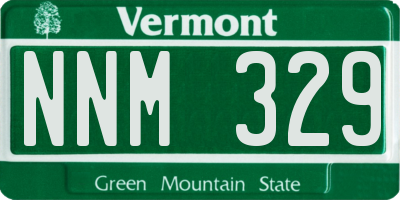 VT license plate NNM329