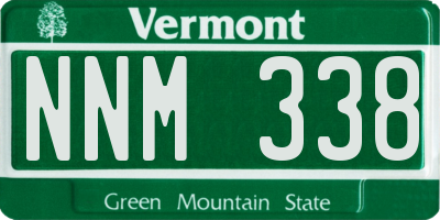 VT license plate NNM338