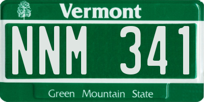 VT license plate NNM341