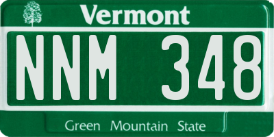 VT license plate NNM348