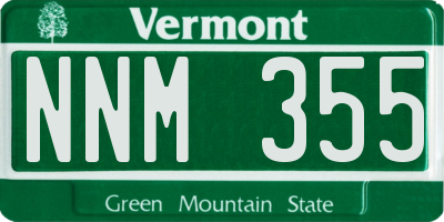 VT license plate NNM355