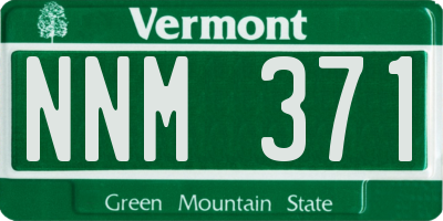 VT license plate NNM371