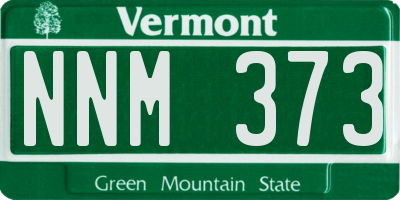 VT license plate NNM373