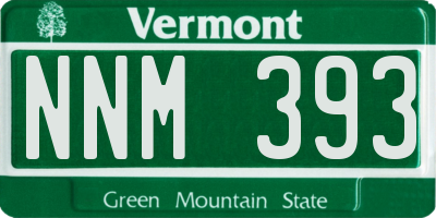 VT license plate NNM393