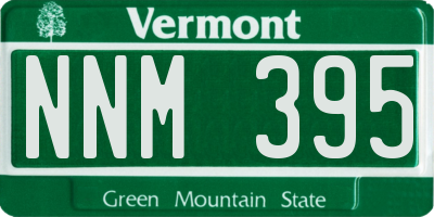 VT license plate NNM395