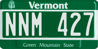 VT license plate NNM427