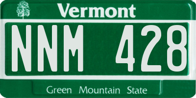 VT license plate NNM428
