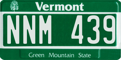 VT license plate NNM439