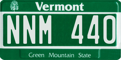 VT license plate NNM440