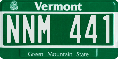 VT license plate NNM441