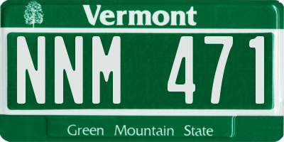 VT license plate NNM471