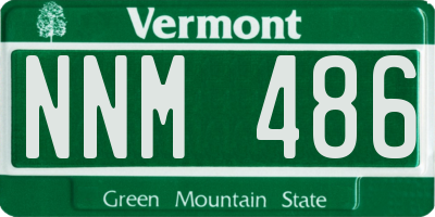 VT license plate NNM486
