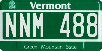 VT license plate NNM488